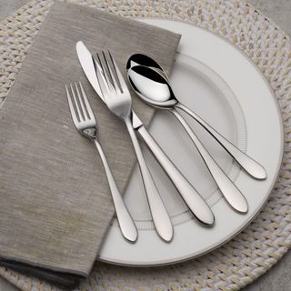 Nevaeh Coupe 45-Piece Flatware Set, Service for 8