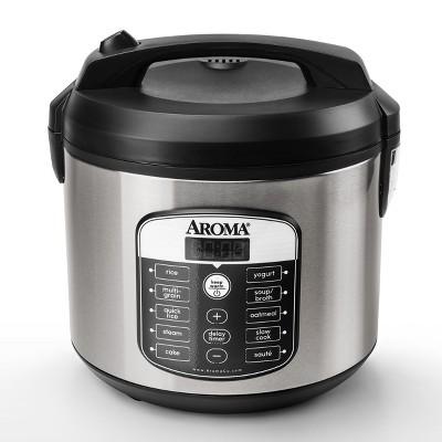 Aroma 20 Cup Digital Multicooker & Rice Cooker - Stainless Steel