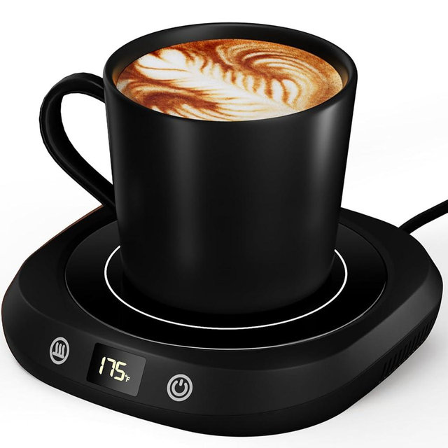 Coffee Mug Warmer - Coffee Cup Warmer for Desk Auto Shut Off, Smart Electric Candle Warmer Beverage Warmer for Coffee, Tea, Water, Milk and Coco, 5 Temperature Settings & 1-12H Timer
