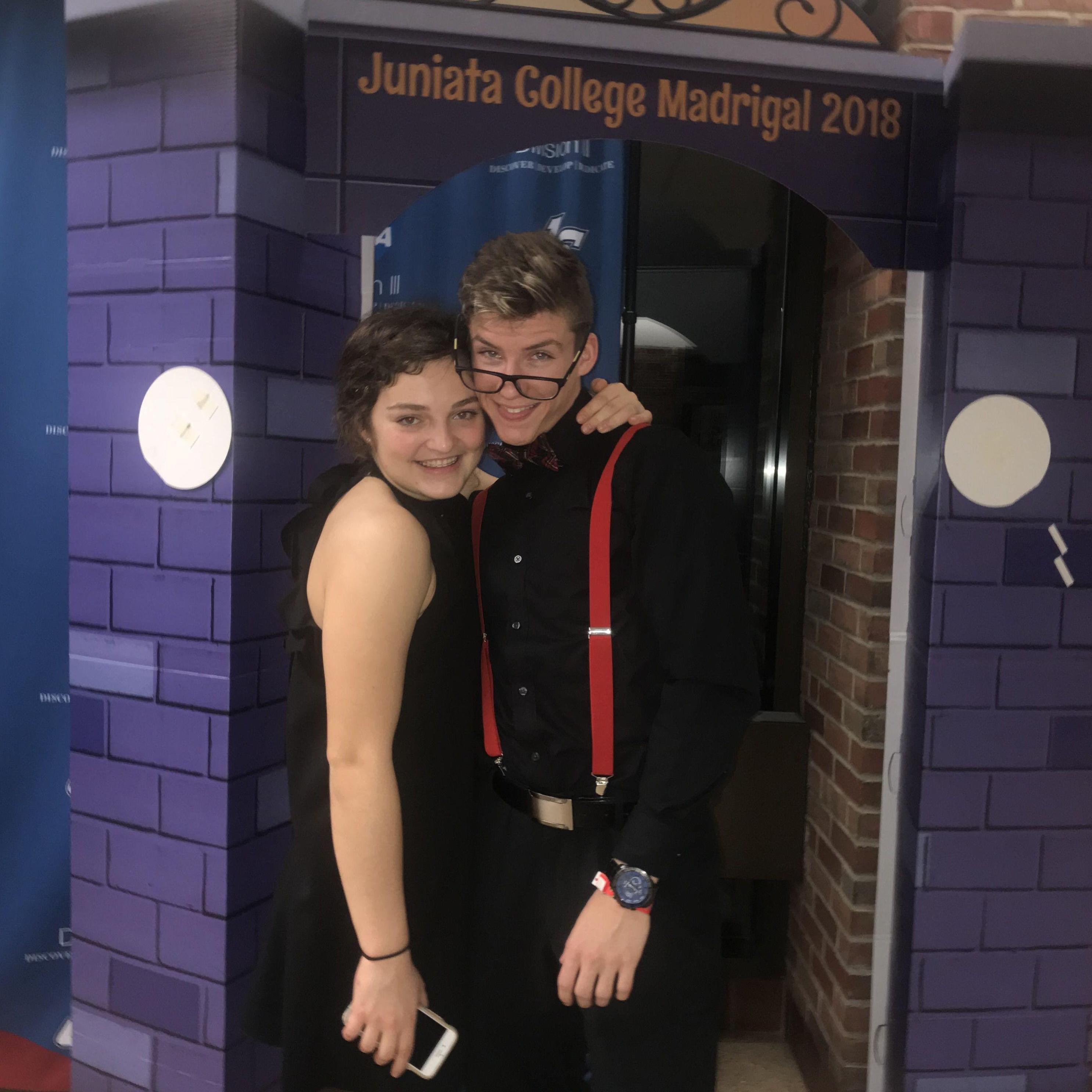 Our very first picture together at Madrigal