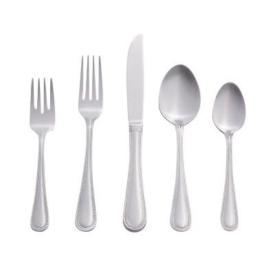 RiverRidge 46-Piece Beaded Silverware Set