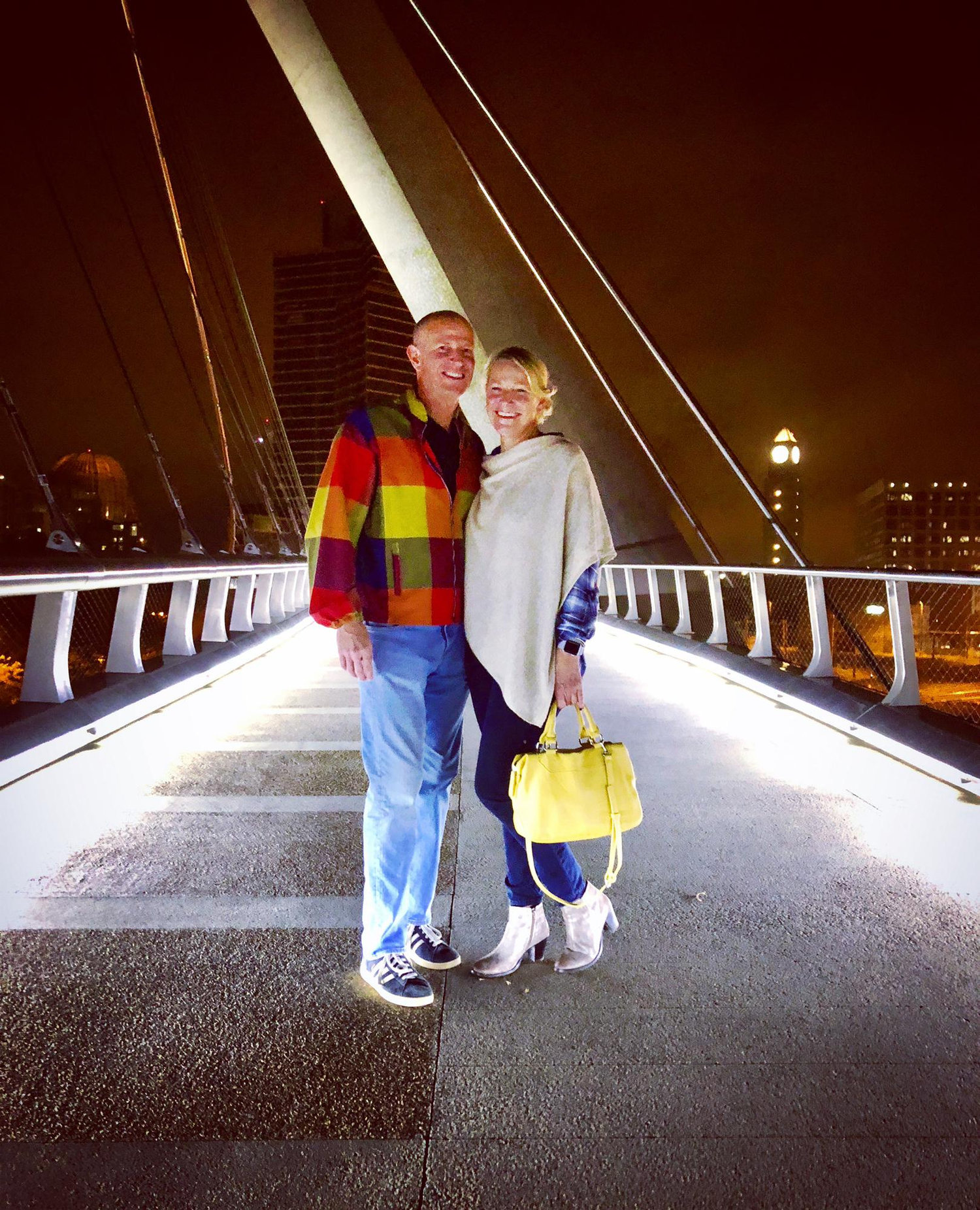 Late night on the Downtown San Diego Hilton footbridge. Some skater kids were doing a photoshoot, so we asked if they'd take one for us. They captured some pretty cool lighting. NYE weekend, 2017
