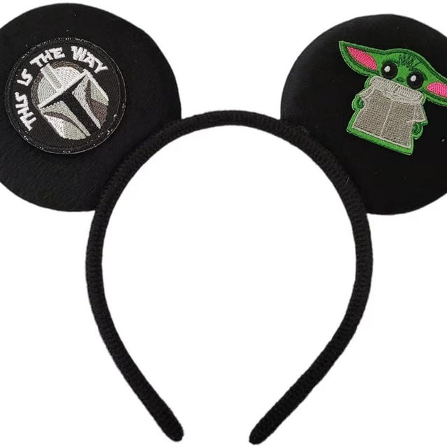 CLGIFT Mickey Ears Darth Vader, Storm Trooper Hairband, Black Minnie Ears