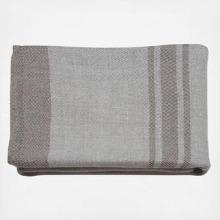 Striped Baby Alpaca Throw