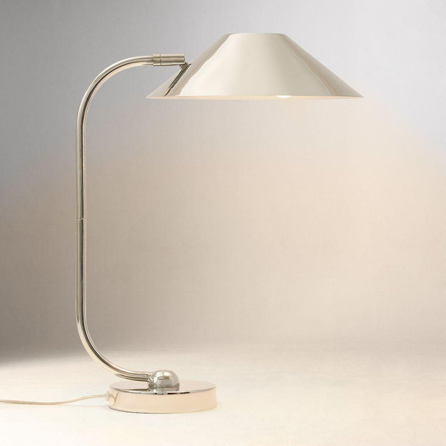 Shiloh 19" Table Lamp, Polished Nickel