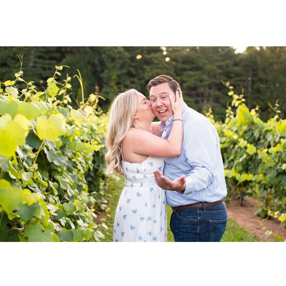 Matt thought he was the only one who got to give kisses during the shoot!