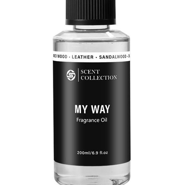 Luxury Hotel Scent My Way 200ml/6.76Fl oz Diffuser Oil Waterless Essential Aromatherapy for Cold Air & Car Diffusers – Long Lasting Refill for Large Room & Home - Signature Sandalwood
