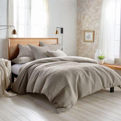 DKNYpure® Texture Queen Duvet Cover in White