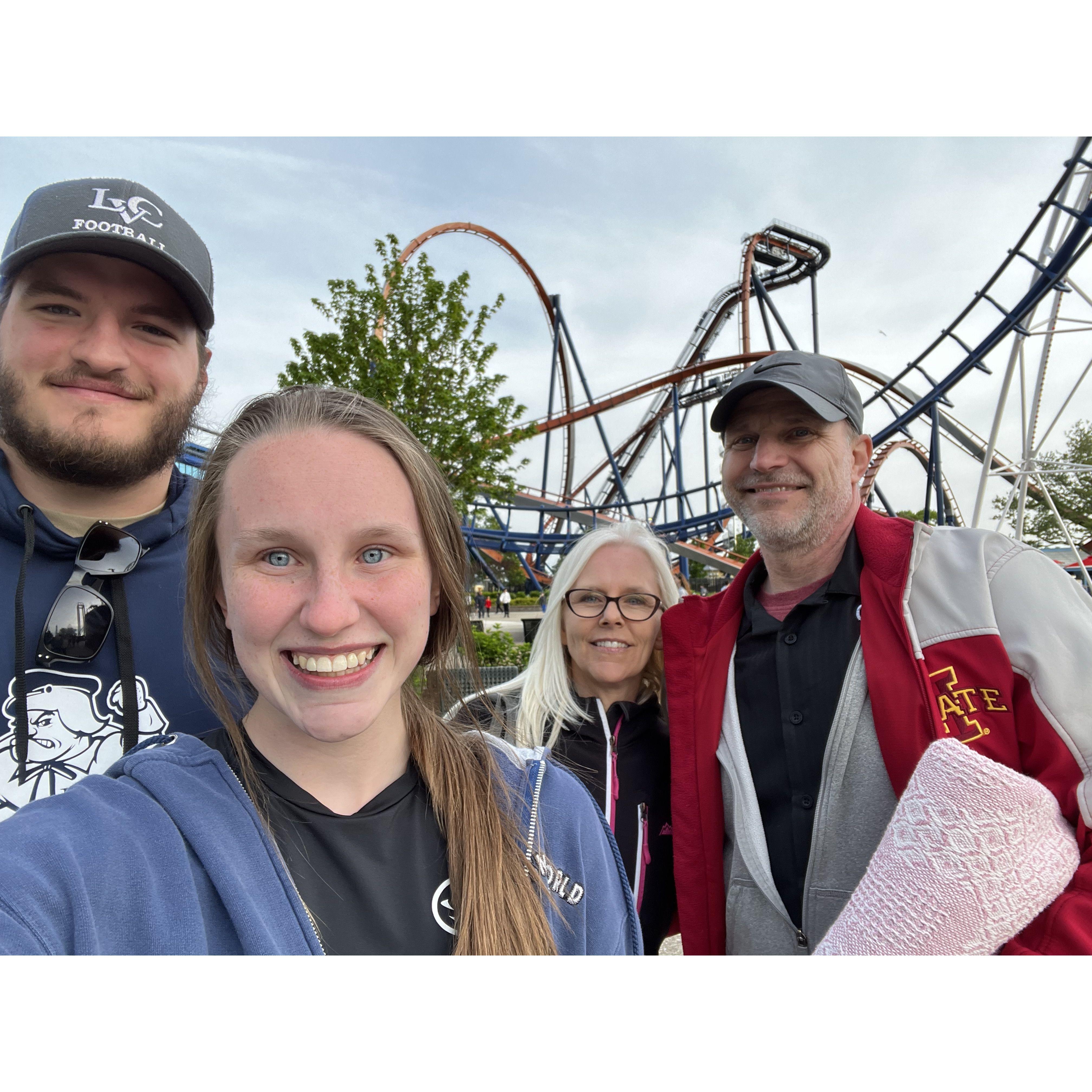 Roadtripped from Iowa to PA to drop Cody off on our way to Boston when we made a pit stop at Cedar Point.