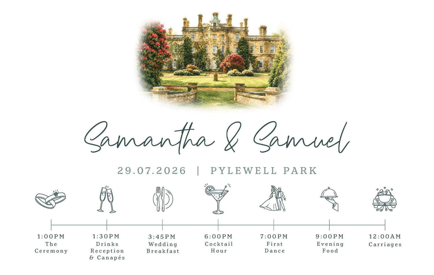 The Wedding Website of Samuel Hobday and Samantha Schiffman