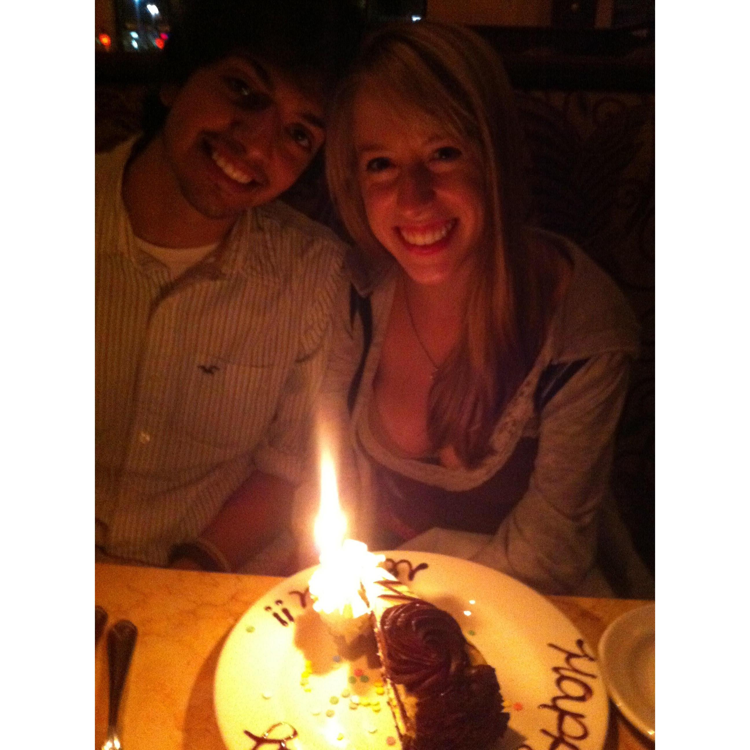Jen's birthday, 2013.