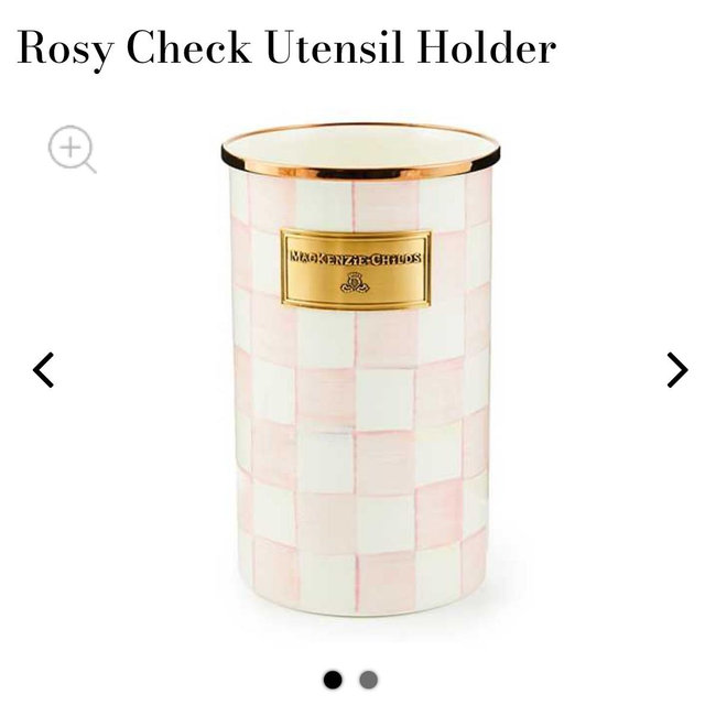 Rosy Check Utensil Holder