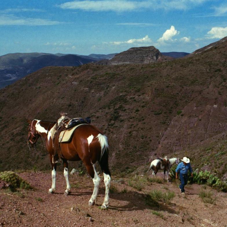 with Urbano, on way to Cerro Quemado