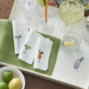 SFERRA Bevande Cocktail Napkin Set of 4