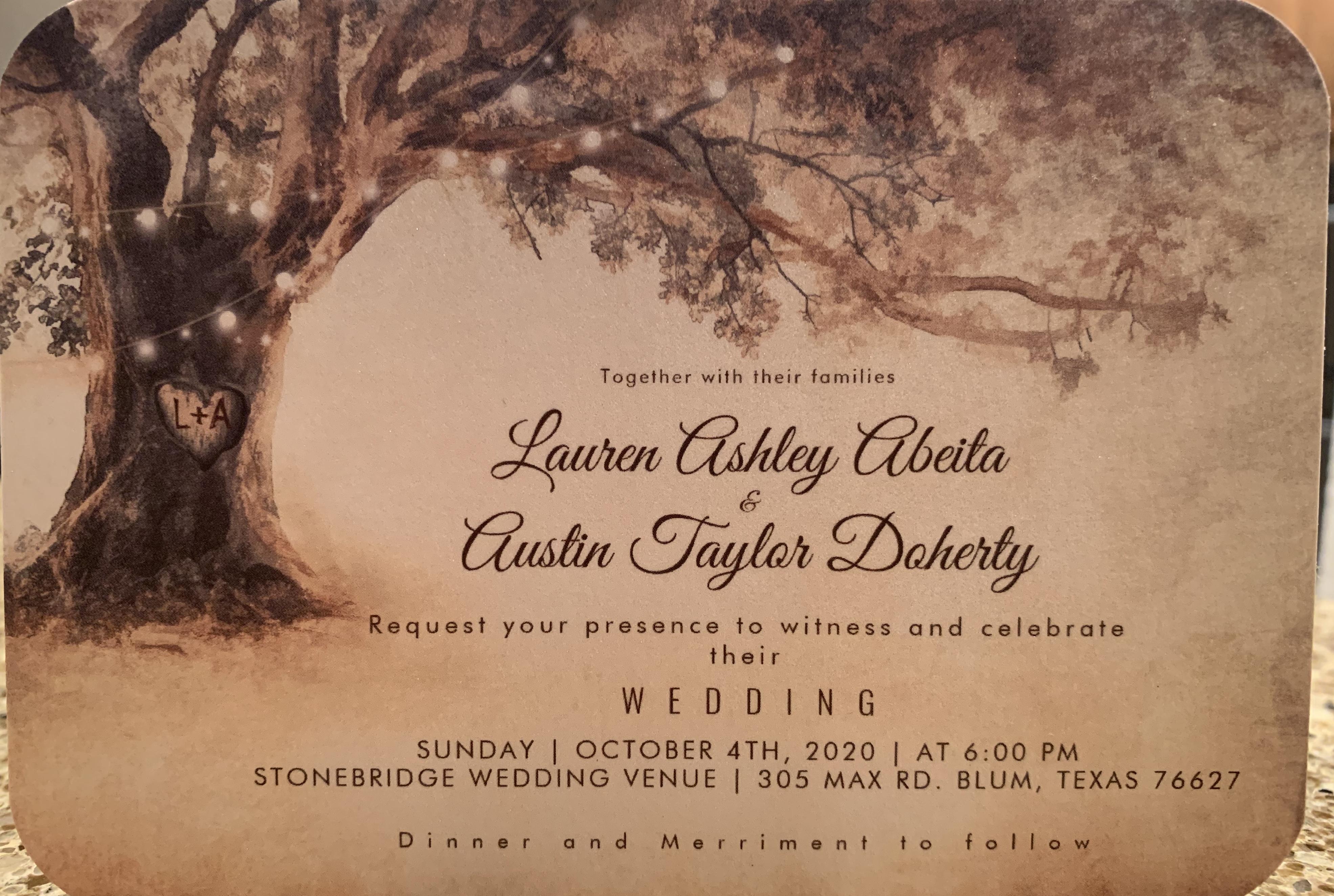 The Wedding Website of Lauren Abeita and Austin Doherty
