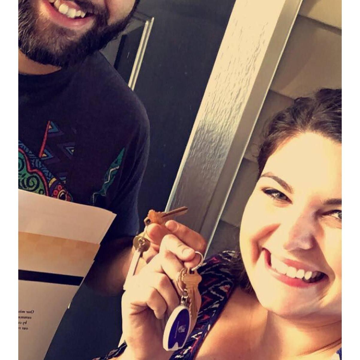 Keys to our first apartment together!