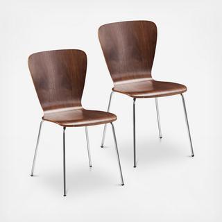 Cadby Bentwood Side Chairs, Set of 2