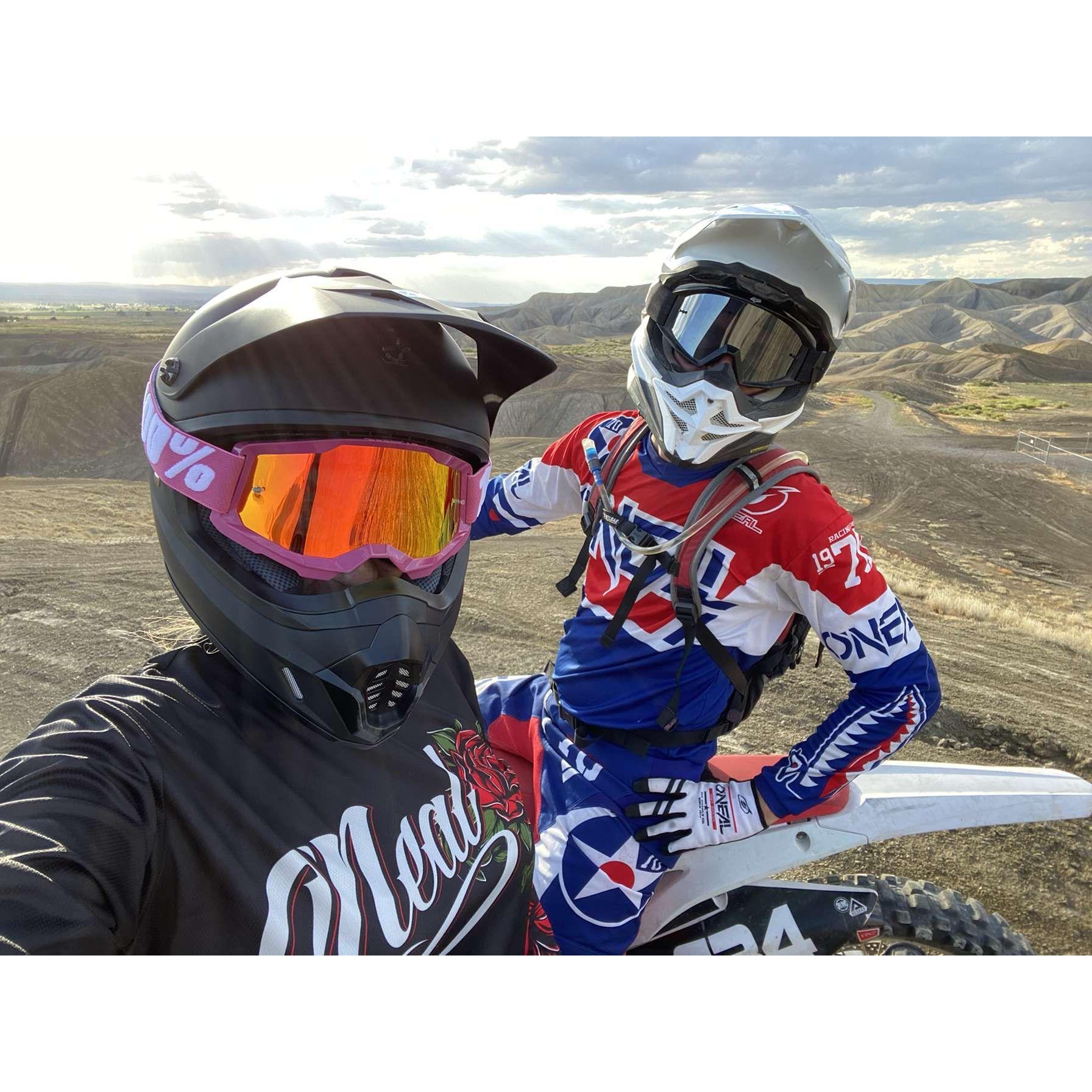 Mike taught me how to dirt bike!