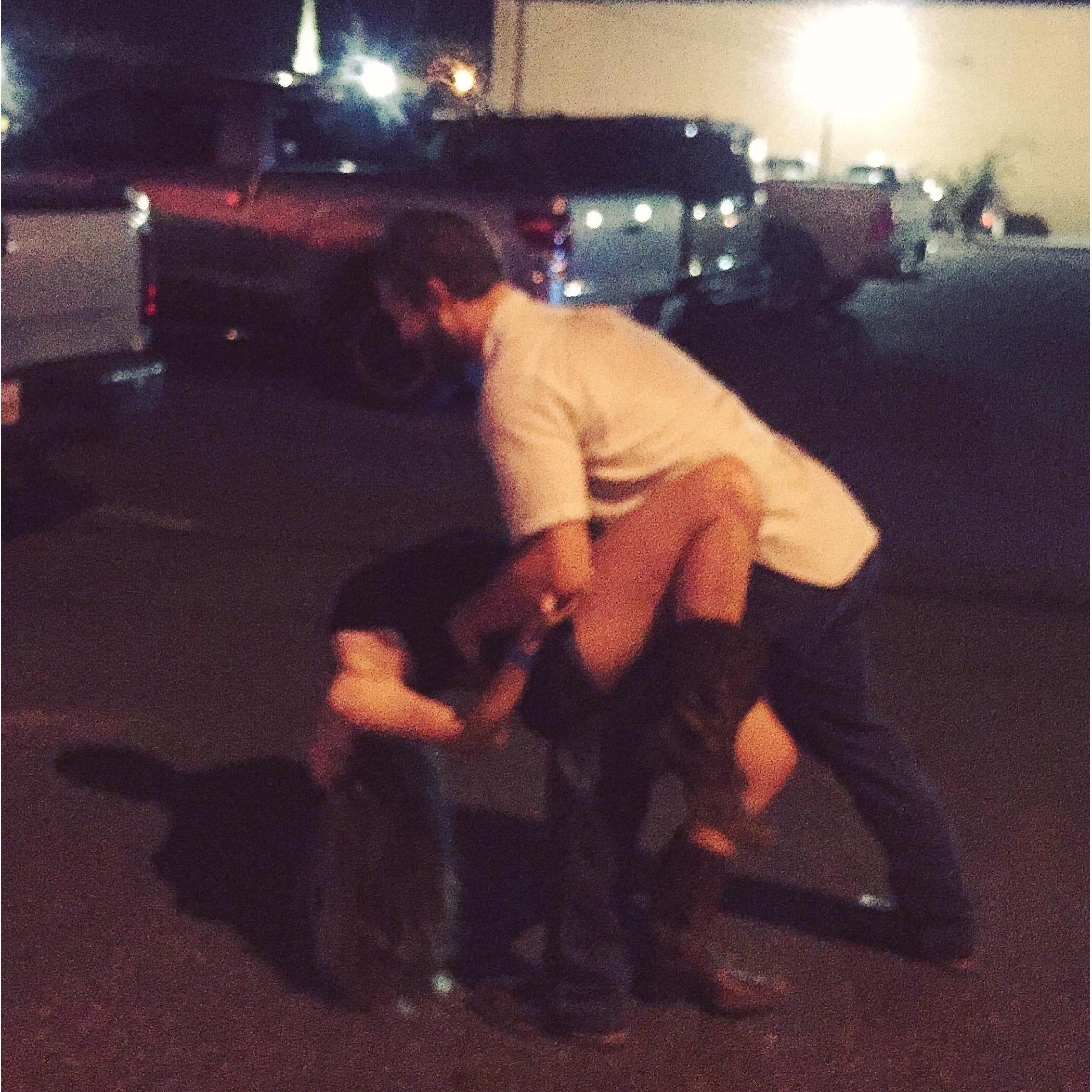 Dancing at Banita Creek Hall in Nacogdoches, Oct 2016