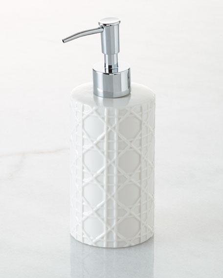 KassatexCane Embossed Porcelain Pump Dispenser