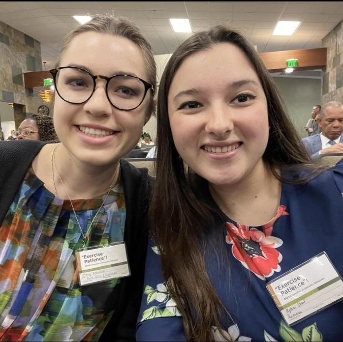 Stacy and Kylani at the 2023 Convention of Jehovah's Witnesses
