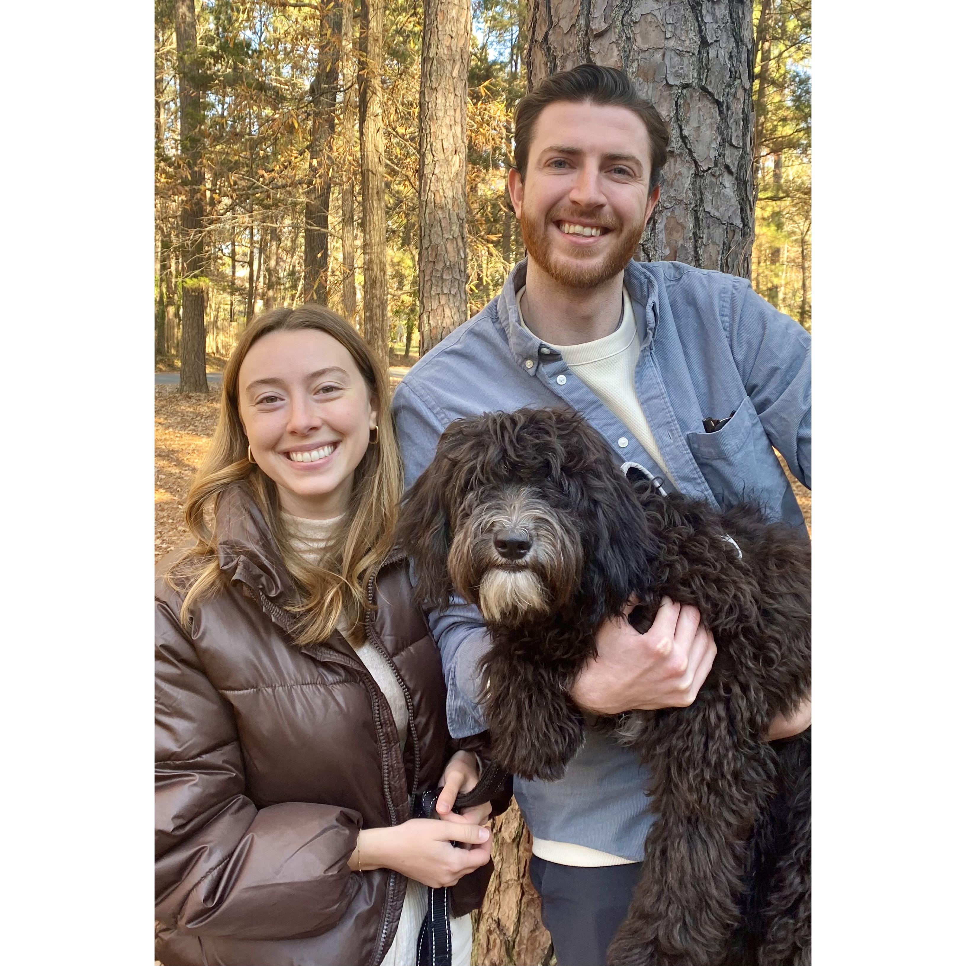 Our first Thanksgiving after adopting our foster dog, Gracie!