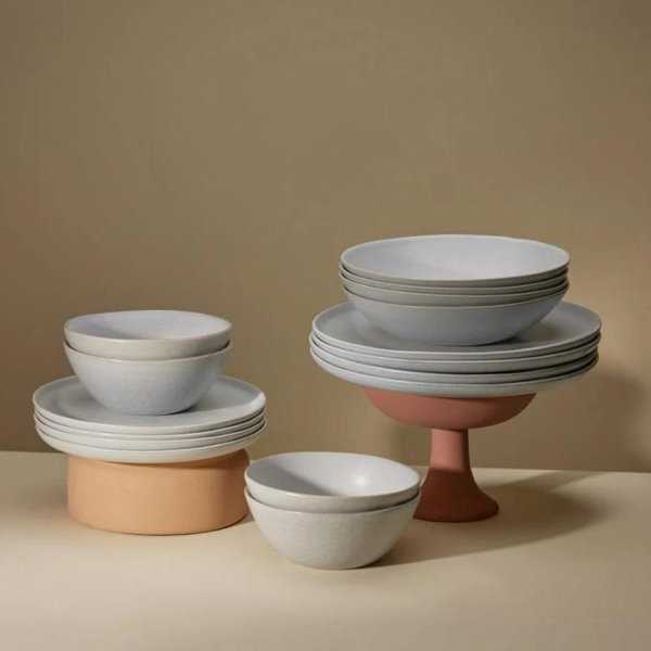 Dinnerware Set Color Stone Blue