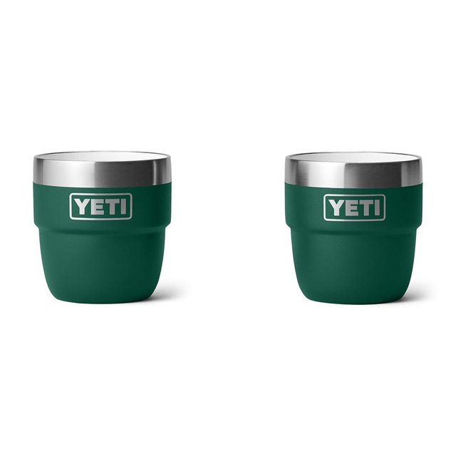 YETI Rambler 4 oz Stackable Cup, Stainless Steel, Vacuum Insulated Espresso/Coffee Cup, 2 Pack
