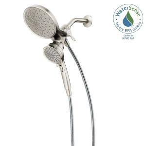 Attract 6-Spray 1.75 GPM Hand Shower and Showerhead Combo Kit with Magnetix in Spot Resist Brushed Nickel