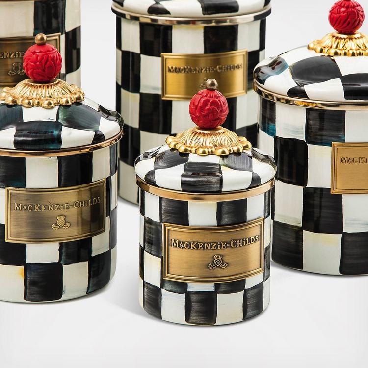 MacKenzie-Childs, Courtly Check Canister | Zola
