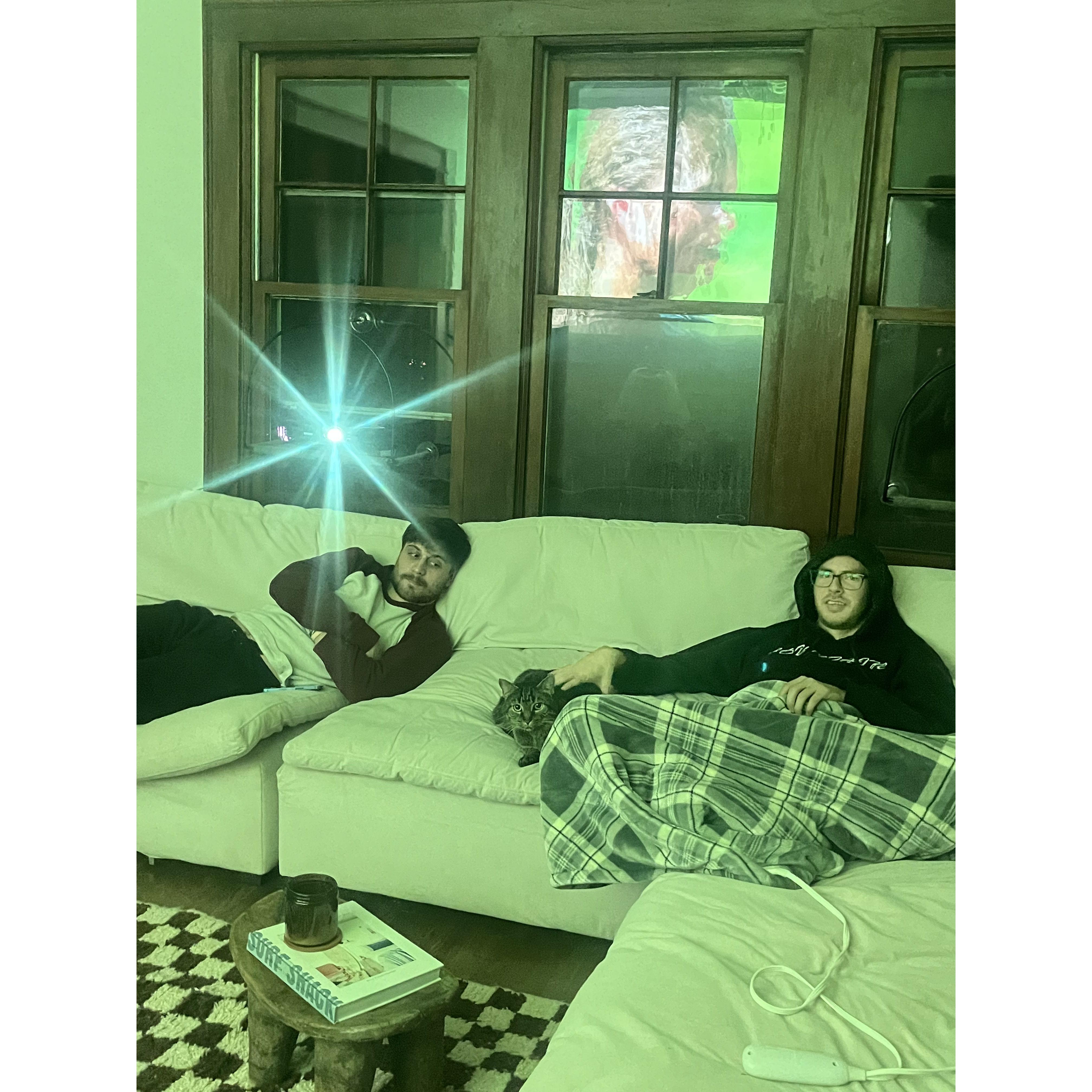 Deven got to live with us in 2024! We spent many nights watching Survivor and the Golden Bachelor lol