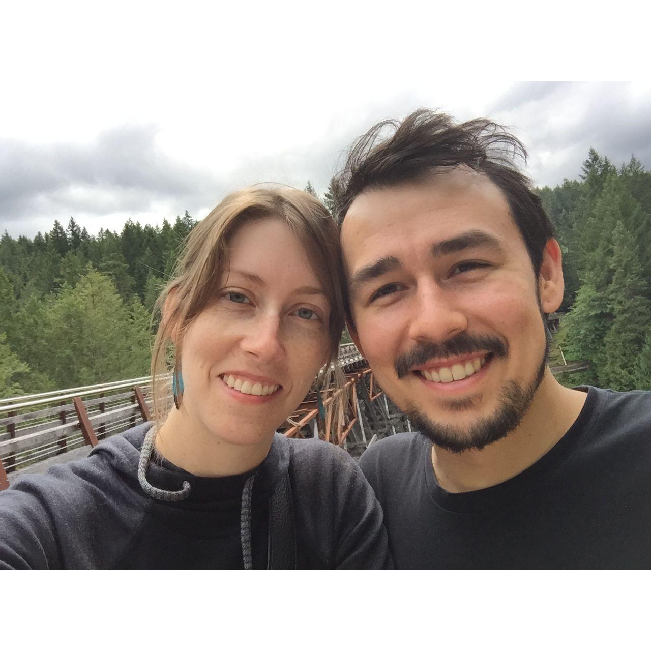 On a bridge