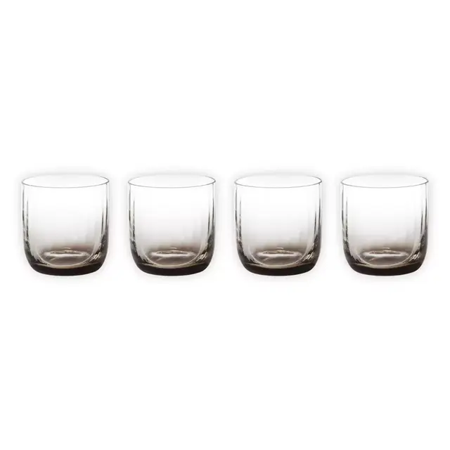 Studio 3B™ Optic Double Old Fashioned Glasses in Smoke (Set of 4)