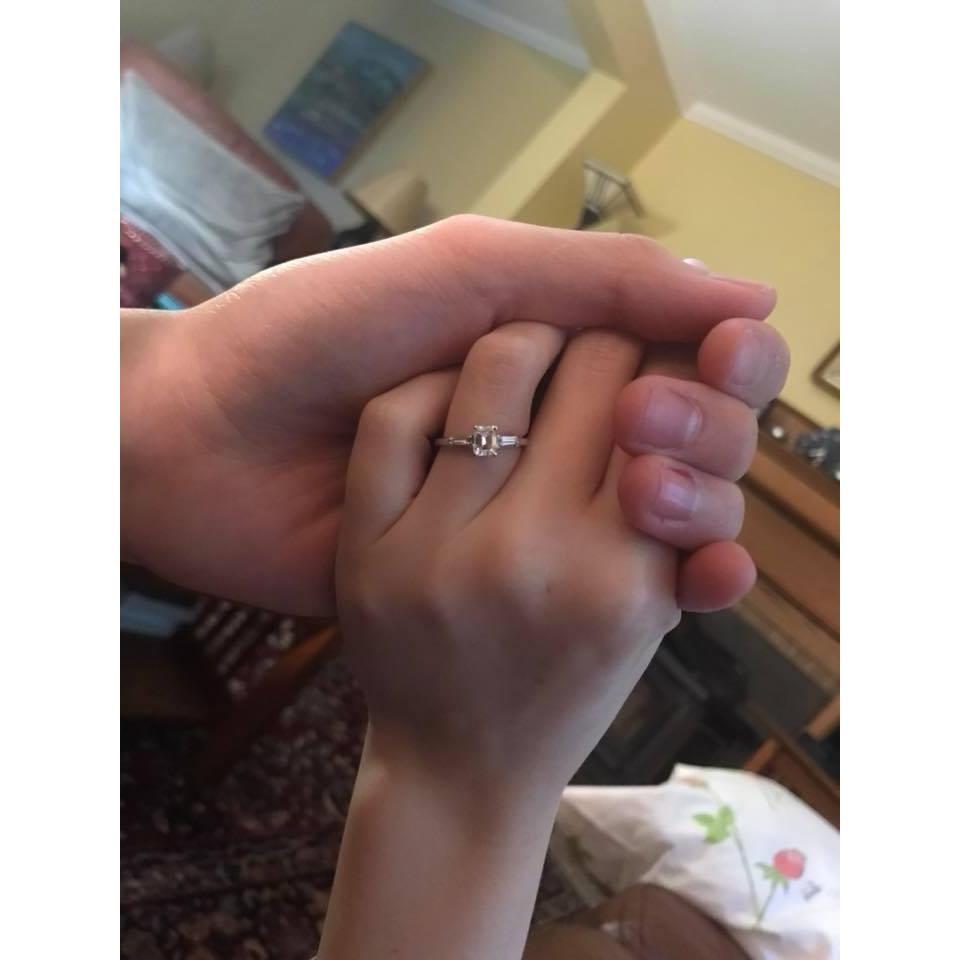 Nates grandmothers engament ring, that he was able to use when he asked Helen to marry him.