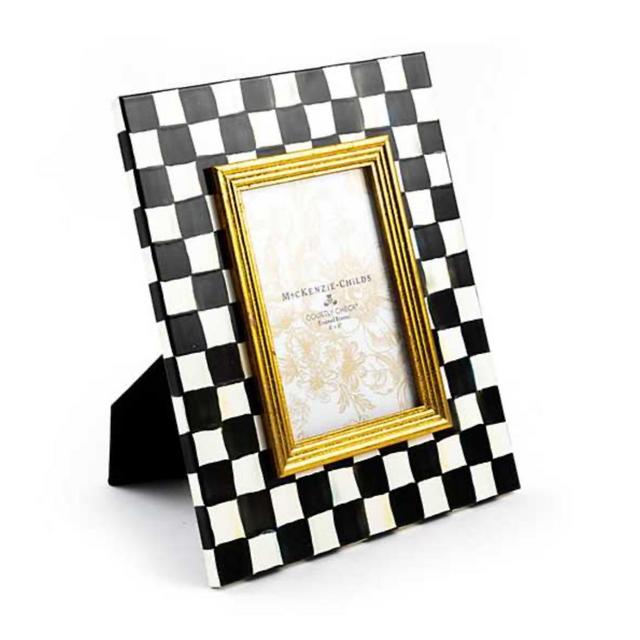 Mackenzie-Childs Courtly Check 4x6 Frame