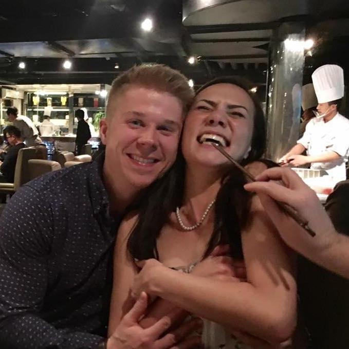 My 25th birthday dinner - about a month after we met