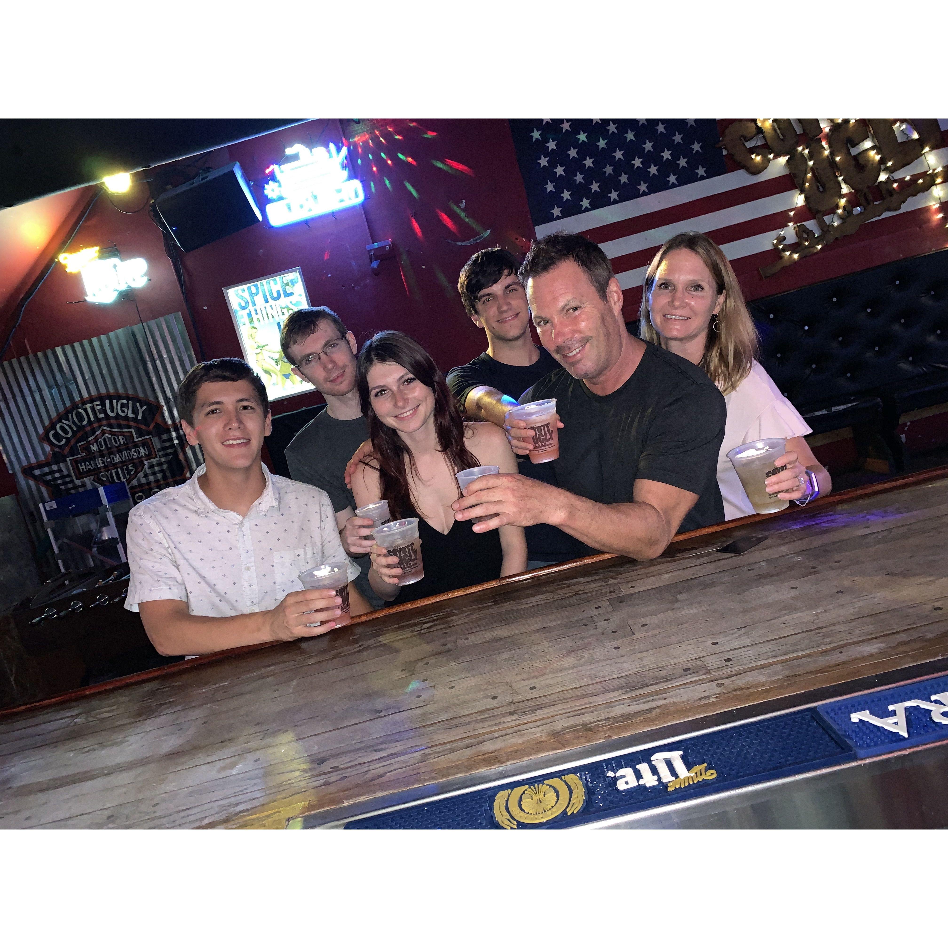 Kamden's first legal drink