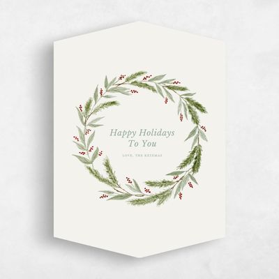 Beige Diamond Holiday Card - Galway Classic