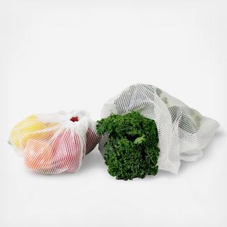 Harvest Reusable Mesh Produce Bags, Set of 4