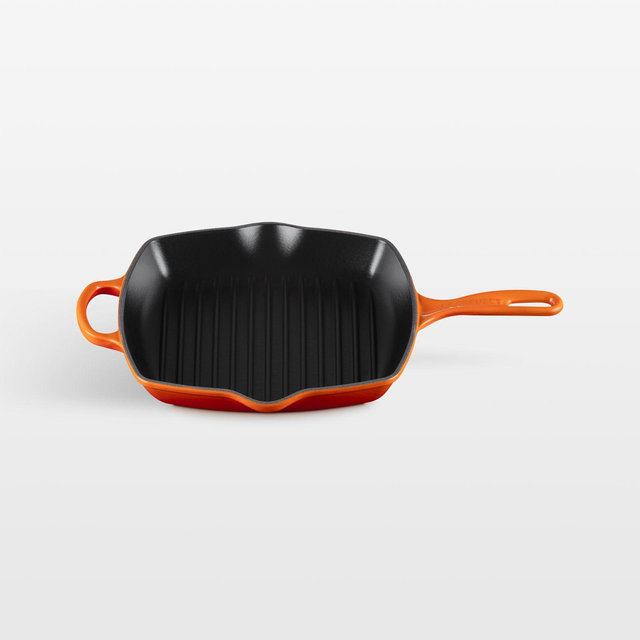 Le Creuset ® Signature 10.25" Flame Enameled Cast Iron Square Grill Pan