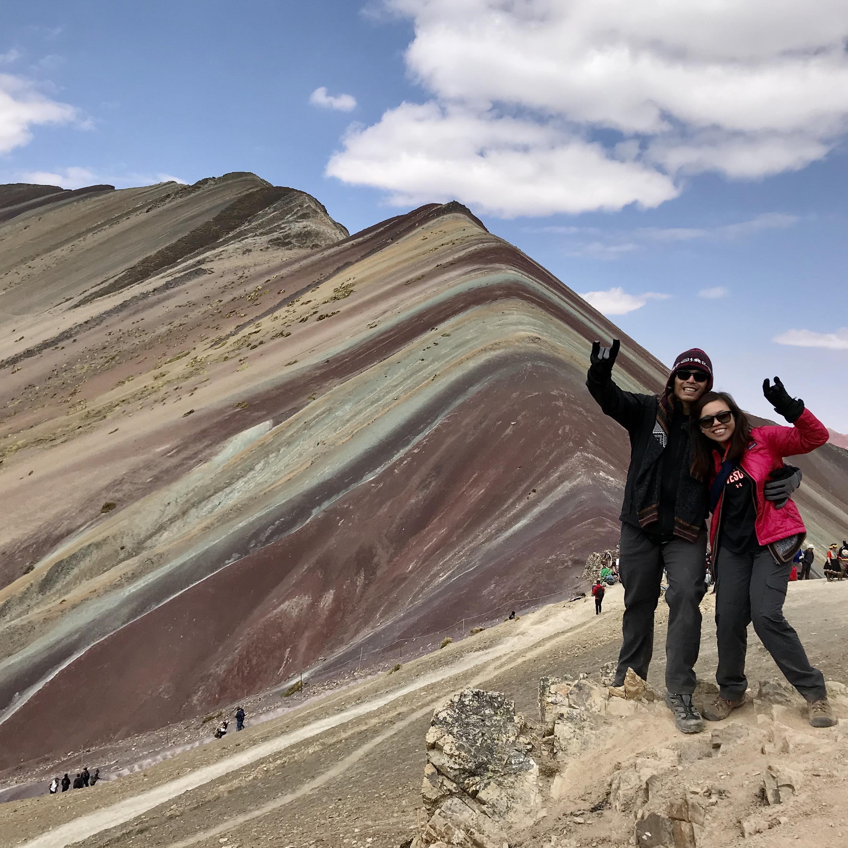 And Rainbow Mountain. (This time Andrew almost died.)