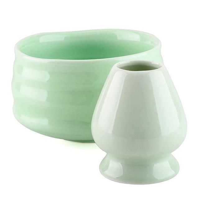 Matcha Bowls Set Including Matcha Bowl Whisk Stand Matcha Ceremony Starter Kit fit for Traditional Japanese Tea Ceremony