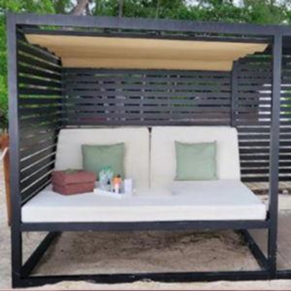 Beach Cabana on our honeymoon