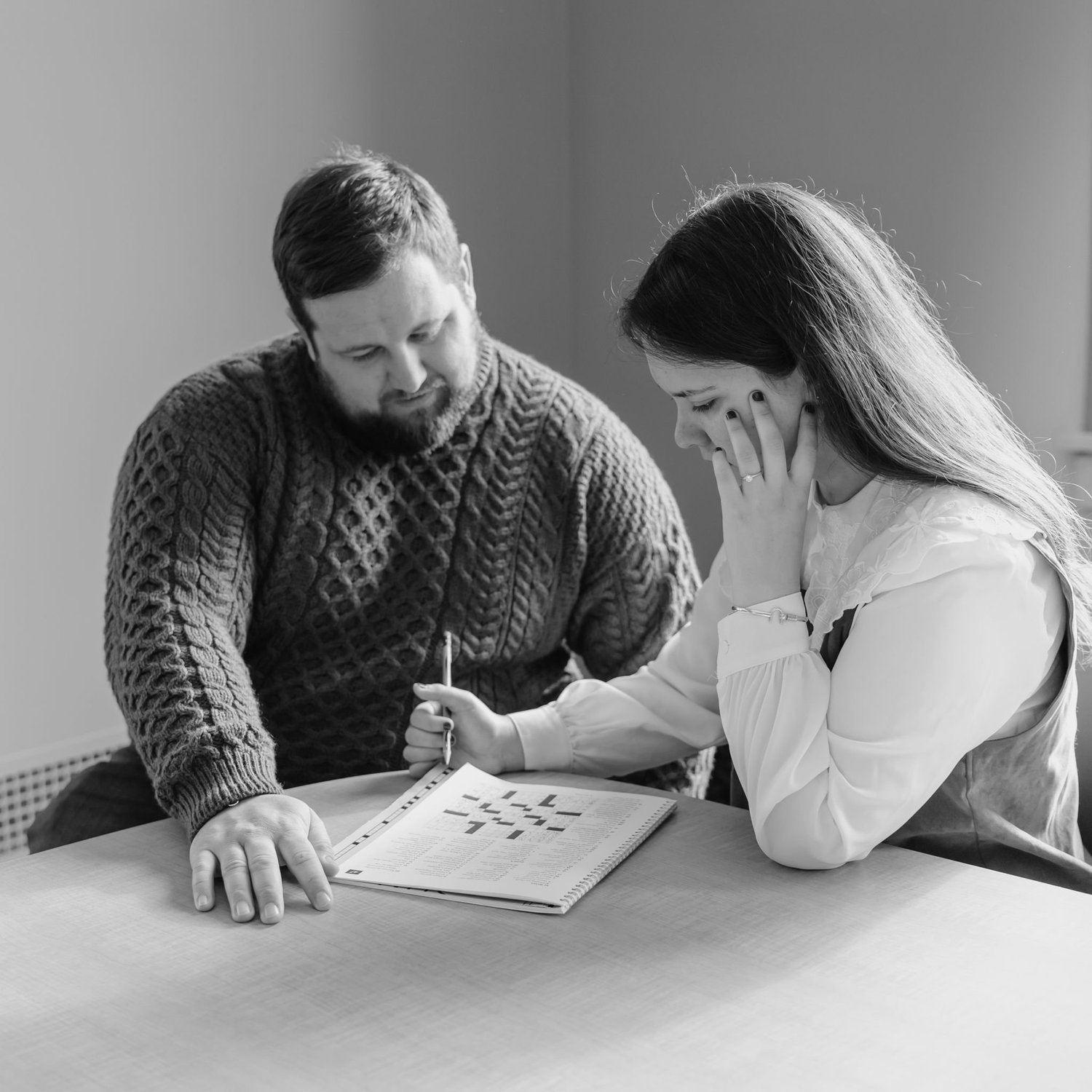 One of only photos with the crosswords because we kept trying to solve it.