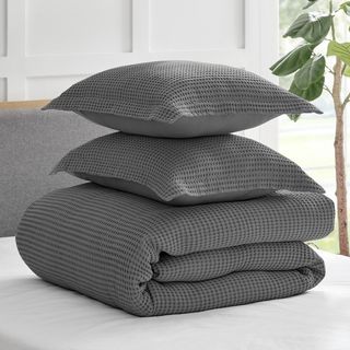 Mills Waffle 3-Piece Duvet Set