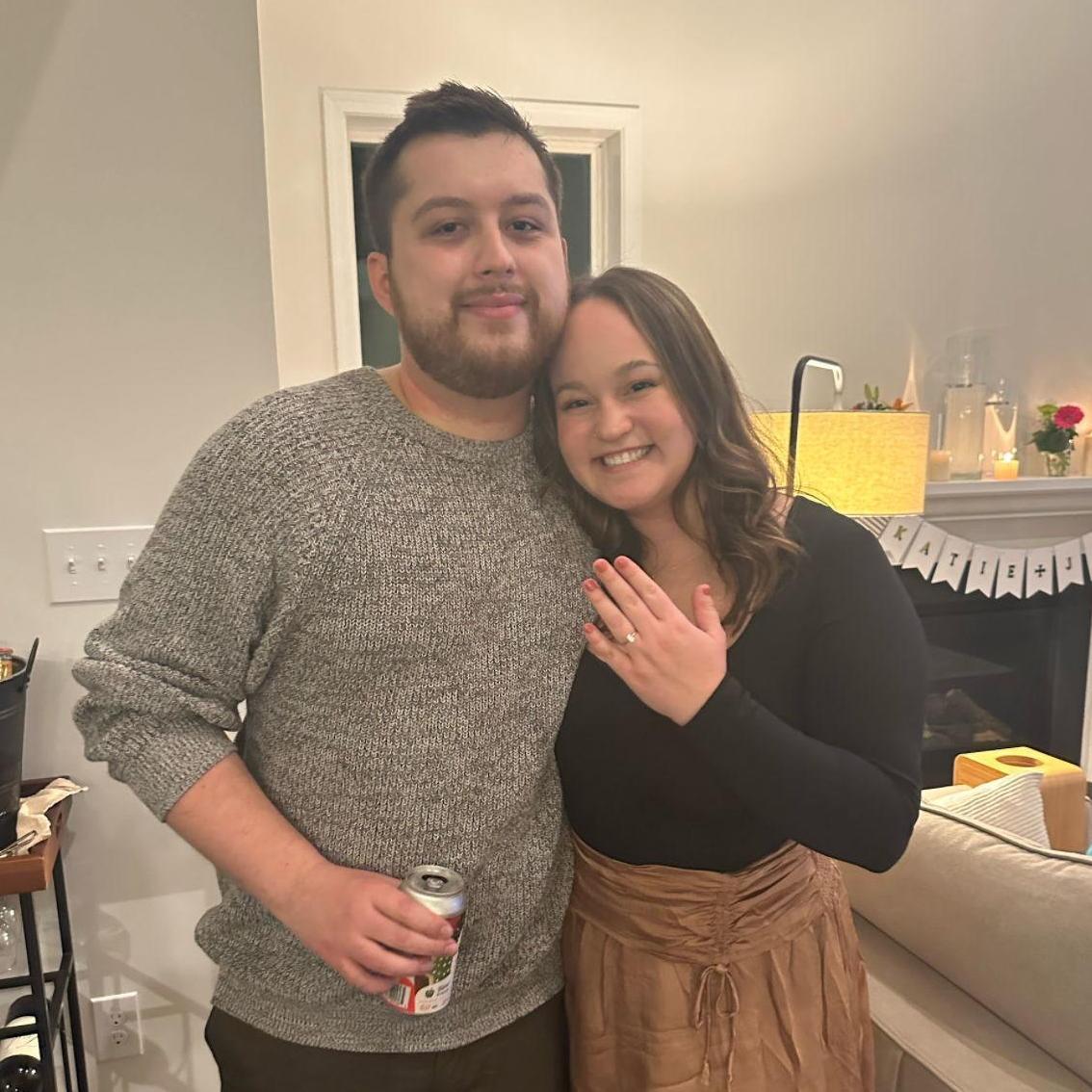 The night we got engaged! Celebrating with friends and family.