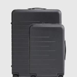 Carry-On & Large Check-In Suitcase Set in Black