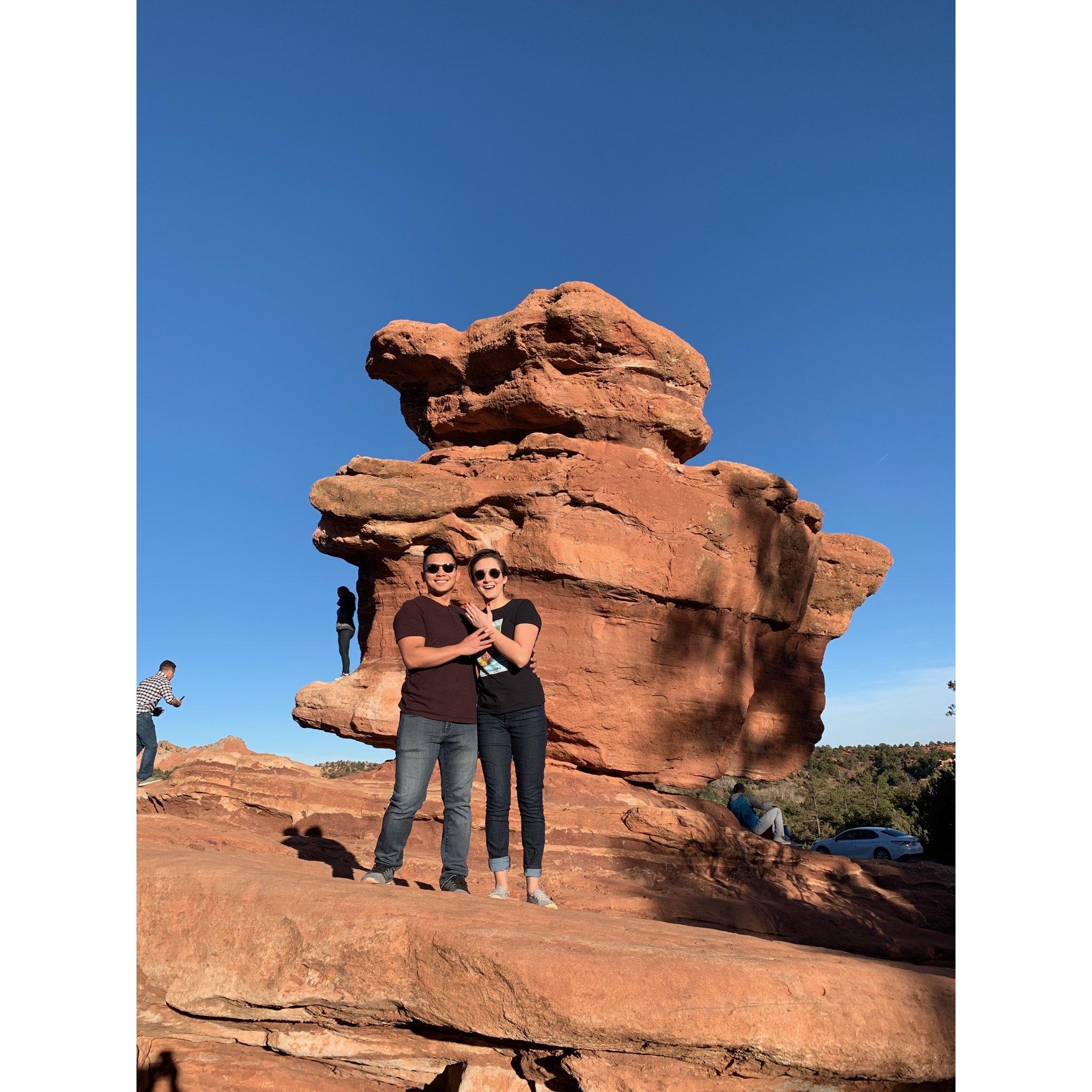 At Garden of the Gods in CO springs