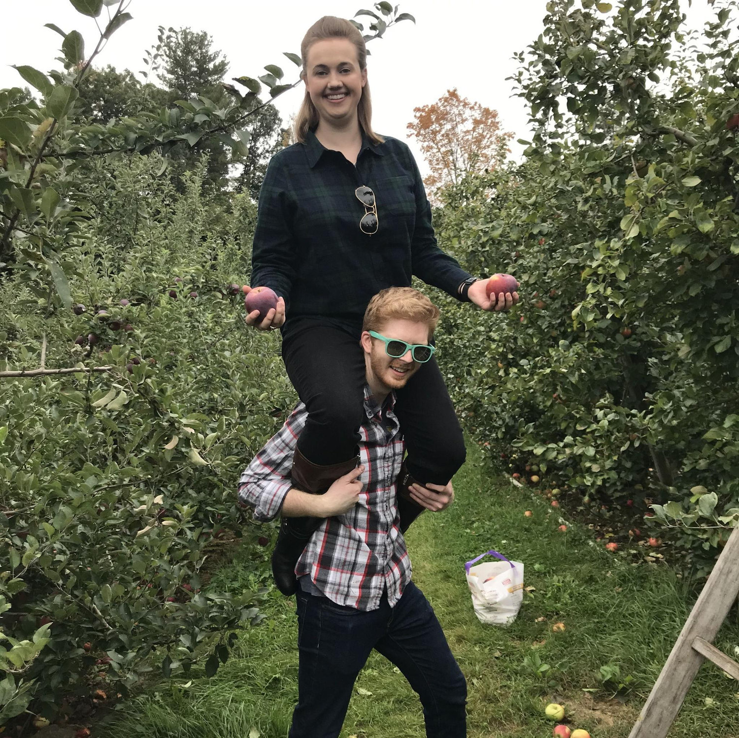 Apple picking in Boston, October 2021. (How do you like them apples?)