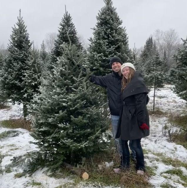 Picking out our first Christmas Tree together. "Timothtree"